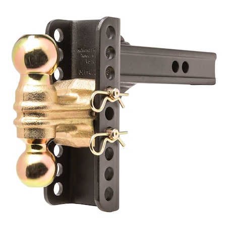 Husky Towing Husky Towing 33104; Adjustable Ball Mount; Dual Ball 2 & 2-5/16 in; 14,000 lb 33104